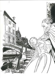 Éric Warnauts - Cover for Suites Vénitiennes album 2 Rouge Venise - Comic Strip