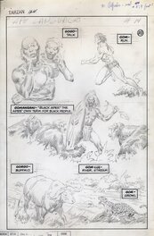 John Buscema - Tarzan : Unpublished penciled page Language of the Great Apes # 14 - Planche originale