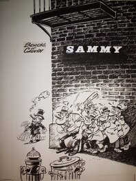 Berck - Sammy n° 11, « La Samba des Gorilles », 1978. - Illustration originale