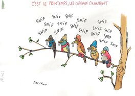 Michel Cambon - Climate change - Illustration originale