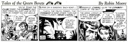 Joe Kubert - Tales of the Green Berets strip . Semaine 8 Jour 4 . 1965 . - Planche originale
