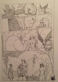 Joe Madureira - Savage Wolverine #6 pg 18 - Planche originale