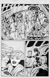 Bruce Timm - Fantastic Four The World's Greatest Comics Magazine #7 pg 13 ( Jack Kirby Tribute ) - Planche originale