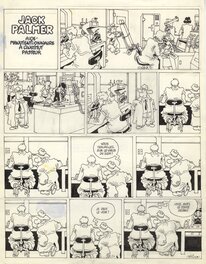 René Pétillon - Jack Palmer-Gag en une planche-Le Sida - Comic Strip