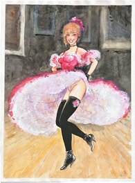 Marc Hardy - "miss Lulu Belle's dance" - Illustration originale