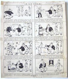 Maurice Cuvillier - La générosité a ses défauts !  gag paru en 1944 - Planche originale