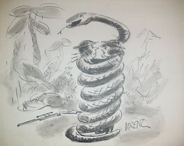 Lee Lorenz - Snake - Illustration originale
