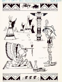 Morris - Lucky Luke - Illustration originale