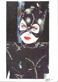 Guilherme Silva - Catwoman -Batman le defi - Illustration originale