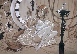Cyril Trichet - Illustration Jenna - Les Arcanes du Midi-Minuit - Illustration originale