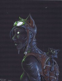 Aalehx - Catwoman par Aalehx - Illustration originale