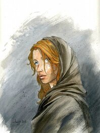 Juliette Derenne - Femme rousse - Illustration originale