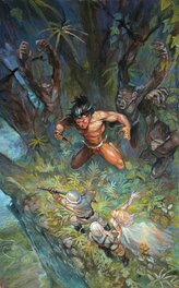 Régis Moulun - Tarzan - Illustration originale