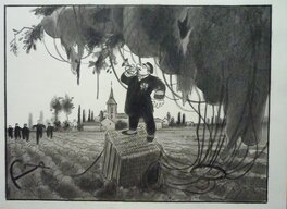 Jacques Tardi - Mort à crédit - Illustration originale