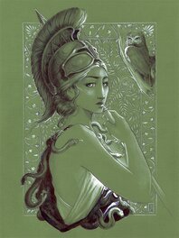 Leslie Boulay - Athéna - Original Illustration