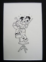 Studios Hergé - Tintin - OBJECTIF LUNE - Illustration originale