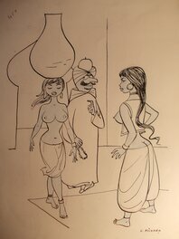 Georges Pichard - « C'est une affaire, j’ai eu le pot avec pour le même prix ! », circa 1960. - Original Illustration