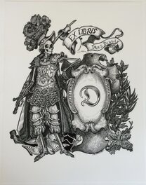 Joe Dragunas - Dragunas Joe - The Sires of Time - bookplate commission - Original art