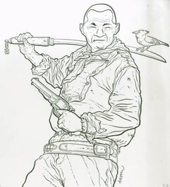 Geof Darrow - The Shaolin Cowboy - Illustration originale