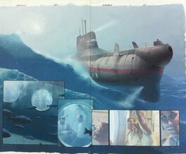 Esad Ribic - Namor / Sub-Mariner : The Depths - Issue 01 Pages 12 and 13 - Planche originale