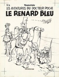 Couverture originale - Le Docteur Poche n° 6, « Le Renard bleu », 1984.