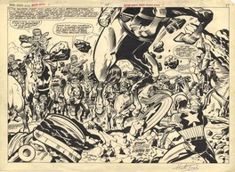 Jack Kirby - Les Tuniques Bleues                 (A.K.A Marvel Treasury Special: Captain America's Bicentennial  Battles) - Comic Strip