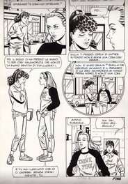 Morale - Fumetto test, fin n°2 - Magazine Jeans n°18, Elvifrance - Planche originale