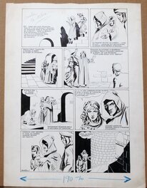 René Bastard - Complot - page 20 - Arkya fille des dunes. - Planche originale
