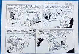 Carl Barks - Carl Barks Uncle Scrooge First Dime halfpage 1953 - Comic Strip