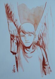 Fred Grivaud - The X-MEN : ANGEL - Original Illustration