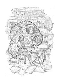 Bruno Maïorana - Le médecin - Original Illustration