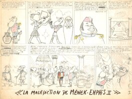 Jacques Devos - Victor sébastopol -  La malédiction de Menek-Enphis II - Original art