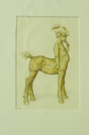 Paul Cuvelier - Centauresse/epoxy - Original Illustration