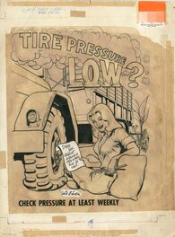 Will Eisner - Connie Rod Tire pressure low ? 1965 - Couverture originale