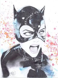 Shelton Bryant - Catwoman par Bryant - Illustration originale