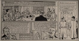 Planche originale - Strip de La Marque Jaune Blake et Mortimer