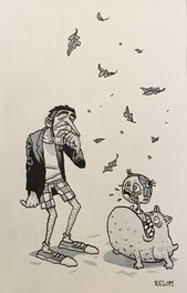 Relom - Page de garde de Dirty Karl - Illustration originale