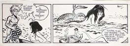 Jean-Claude Forest - Hypocrite et le monstre du Loch Ness - Planche originale