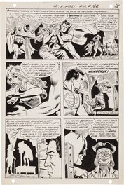 Ross Andru - Superman + Batman - World's Finest - "The Bat Witch!" #186 P16 - Planche originale
