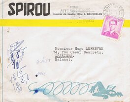 Maurice Rosy - 23 a / Année 1967 / Courrier de Maurice Rosy, Directeur Artistique du « Journal de SPIROU », 19 janvier 1967. - Original art
