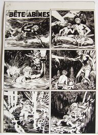 Kline - La bête des abîmes ! 1952 parue dans coq Hardi - planche 8 - Comic Strip