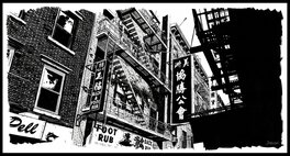 Christophe Chabouté - New York : China Town - Illustration originale