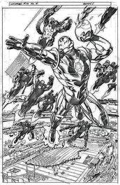 Scot Eaton - Ultimates (Iron-Man) - "Reconstruction, Part 1: Any Given Sunday" #19 - Planche originale