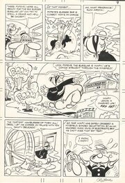 George Wildman - Popeye #110 - "A Big Burger Burgler" P3/4 - Planche originale