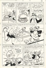 George Wildman - Popeye #110 - "A Big Burger Burgler" P4/4 - Planche originale