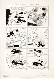 Otto Messmer - Felix the Cat "façon cartoon" - Planche originale
