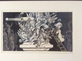 Jacques Tardi - Illustration TARDI " Quand Paris dansait avec Marianne" - Planche originale