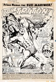 John Buscema - Prince Namor The Sub-Mariner 2 Splash - Comic Strip