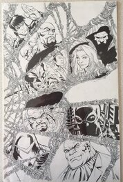 Patrick Scherberger - Planche "Spider-Island : emergence of evil" n°1 - Comic Strip