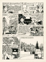 Jacques Tardi - 1976 - Adèle Blanc-Sec : Le démon de la Tour Eiffel - Planche originale